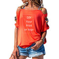 Winter Women's Pure Cotton One Shoulder Short Sleeve