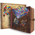 Our Adventure Book: Scrapbook Photo Album, Vintage Travel Theme, Keepsake Diary, Image Memory Journal
