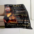 BLANKET FOR WIFE FROM HUSBAND – COMFORT & WARMTH GIFT Sherpa Fleece Blanket