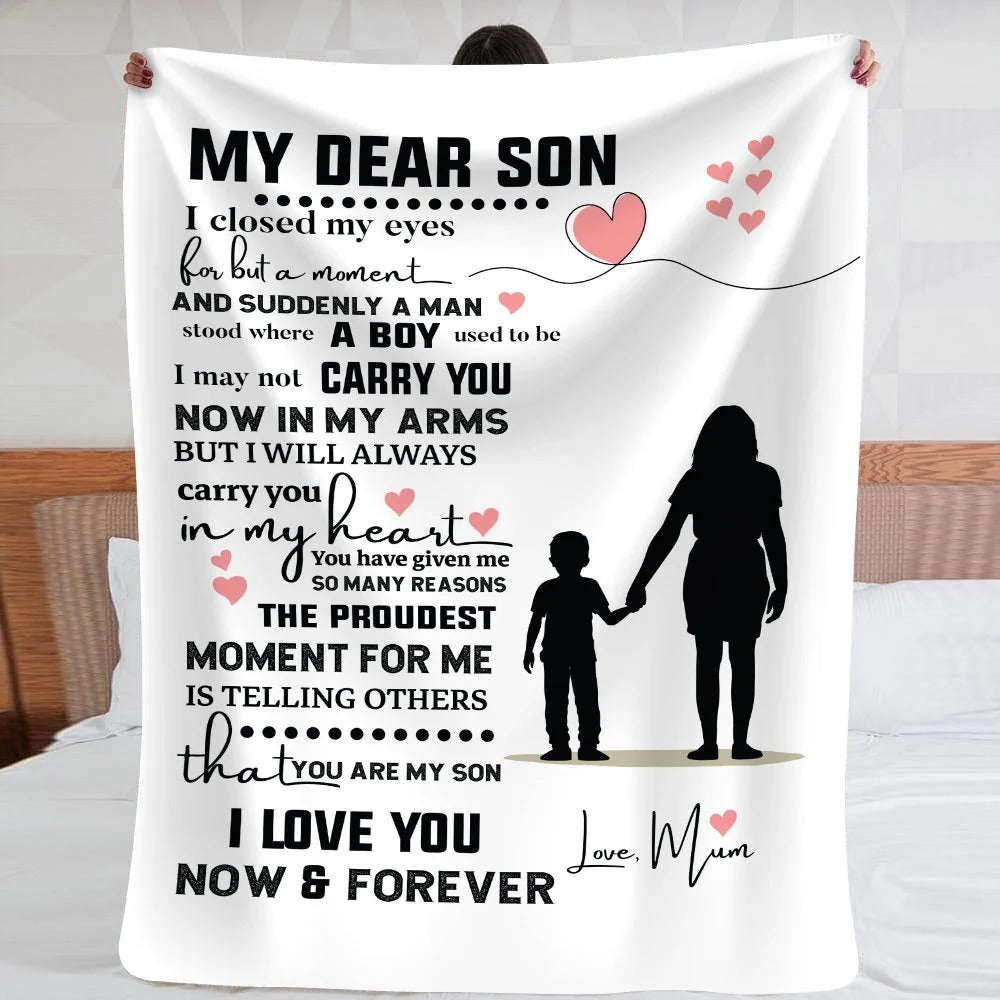 Special Gift For Your Son Blanket - From Mom