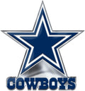 Dallas Cowboys Premium Aluminum Metal Raised Auto Emblem, Alternate Logo, Color Embossed, Full Adhesive Backing