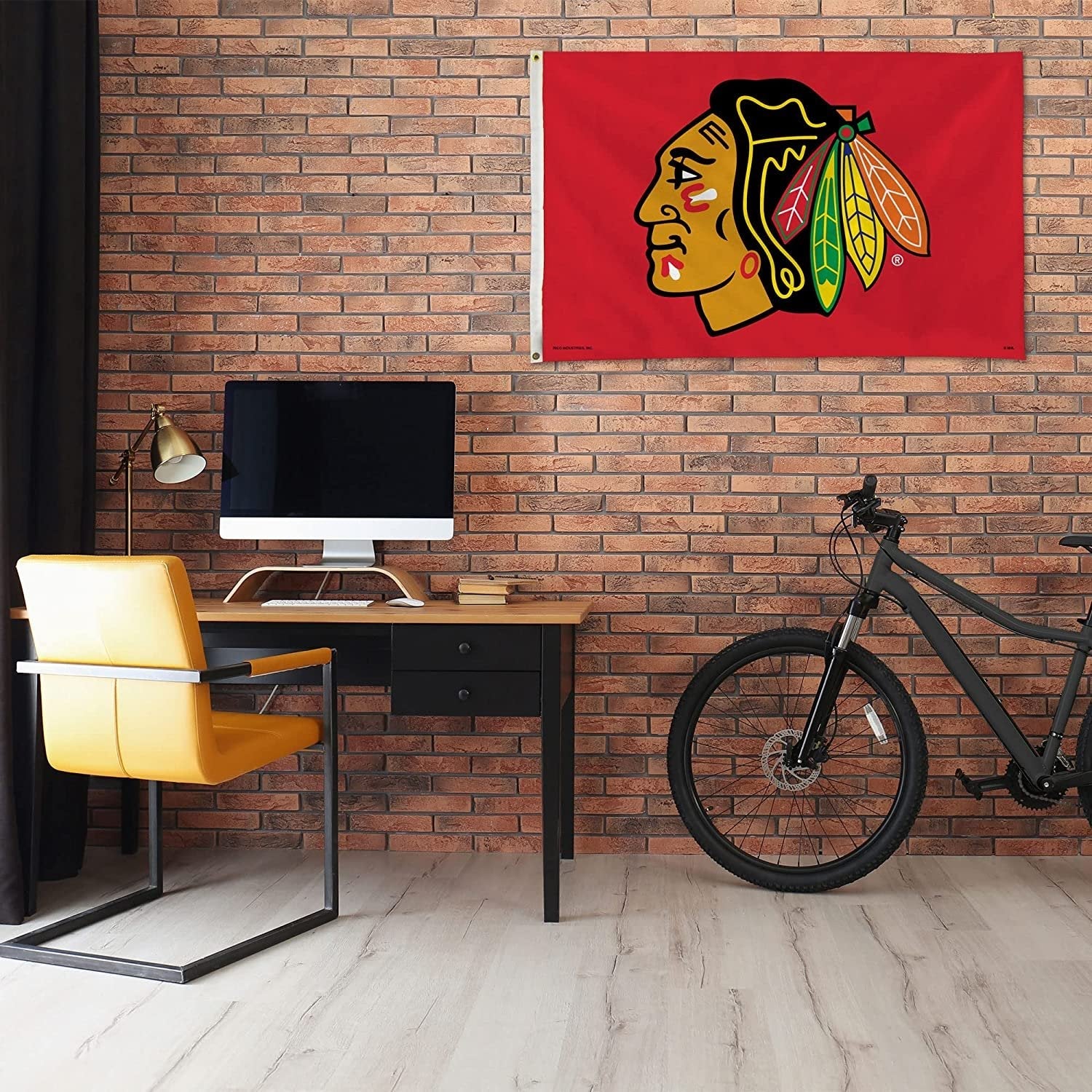 Chicago Blackhawks 3x5 Feet Premium Flag Banner with Metal Grommets Outdoor