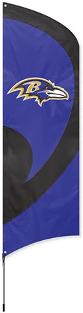 Baltimore Ravens Tall Team Flag Tailgating Flag Kit 8.5 x 2.5 feet with Pole