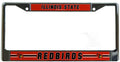 Illinois State University Redbirds Metal License Plate Frame Chrome Tag Cover 12x6 Inch
