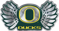 University of Oregon Ducks Premium Aluminum Metal Raised Auto Emblem, Alternate Logo, Color Embossed, Full Adhesive Backing
