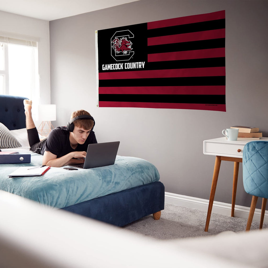 Rico Industries NCAA South Carolina Gamecocks Country 3' x 5' Banner Flag 3' x 5' Banner Flag Single Sided - Indoor or Outdoor - Home Décor