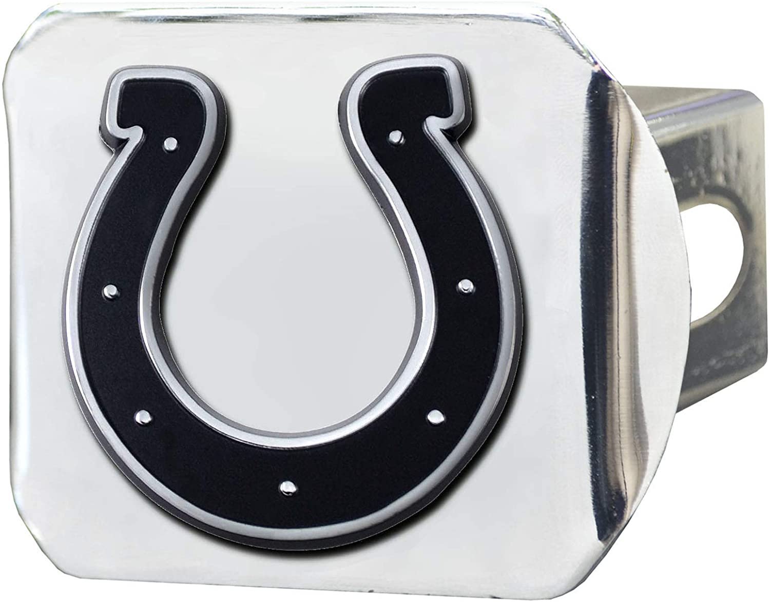 Indianapolis Colts Hitch Cover Solid Metal with Raised Chrome Metal Emblem 2" Square Type III