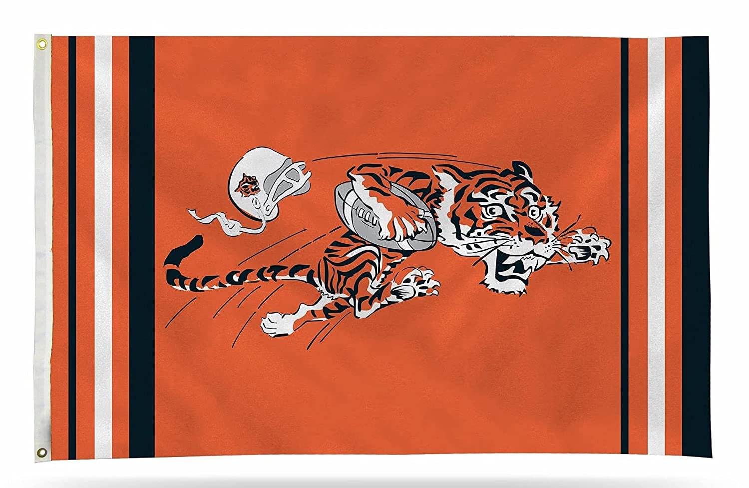 Cincinnati Bengals Premium 3x5 Feet Flag Banner, Retro Logo, Metal Grommets, Outdoor Indoor, Single Sided