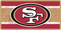 San Francisco 49ers Premium Laser Cut Tag License Plate, Vintage Design, Acrylic Inlaid, 12x6 Inch