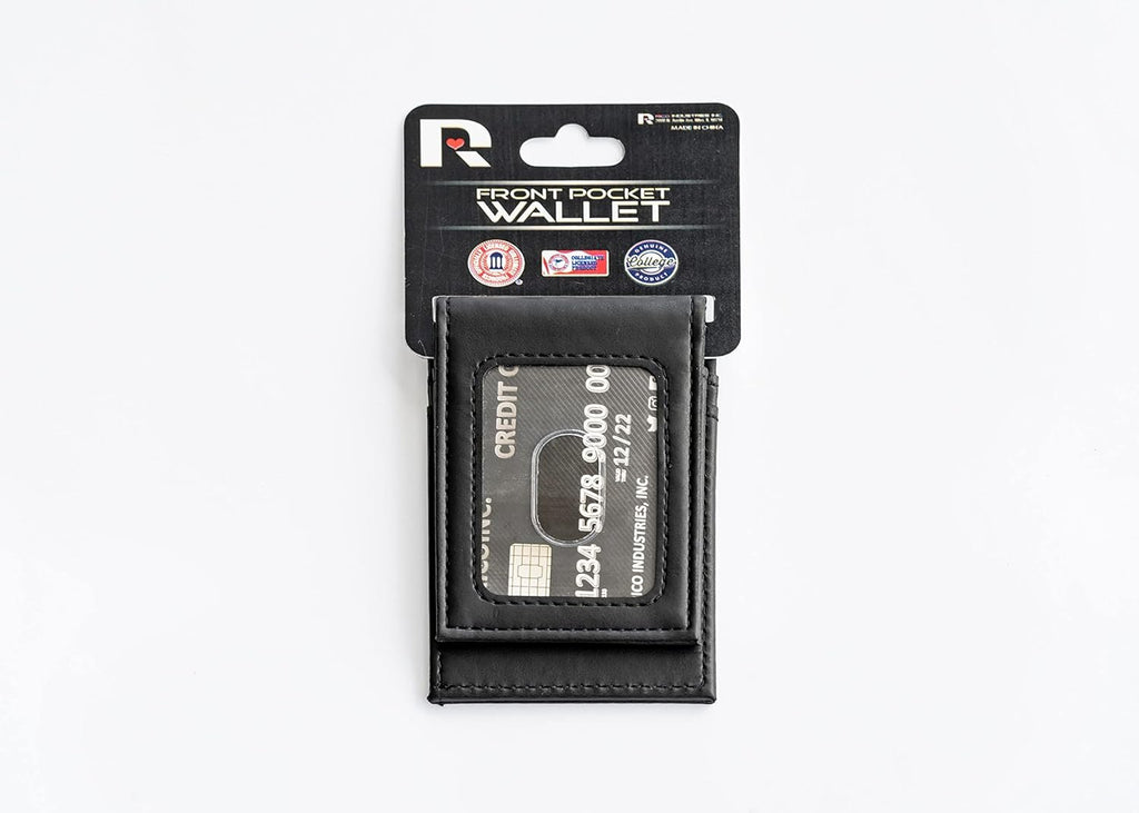 University of Oregon Ducks Premium Brown Leather Wallet, Front Pocket Magnetic Money Clip, Laser Engraved, Vegan