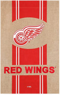 Detroit Red Wings Premium Double Sided Banner House Flag, Burlap Design, 28x44 Inch