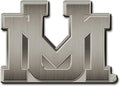 University of Montana Grizzlies Solid Metal Auto Emblem Antique Nickel for Car/Truck/SUV
