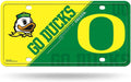 University of Oregon Ducks Metal Tag License Plate Split Design 6x12 Inch