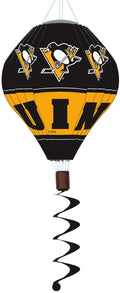 Pittsburgh Penguins Outdoor Balloon Spinner Wind Flag, Hanging Design, 55x15x15 Inch