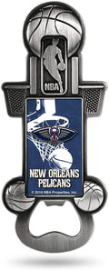 NBA New Orleans Pelicans Magnetic Metal Bottle Opener Party Starter
