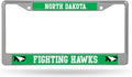 University of North Dakota Fighting Hawks Metal License License Plate Frame Chrome Tag Cover, 12x6 Inch