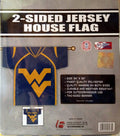 West Virginia University Mountaineers Premium 2-Sided Banner Flag, Jersey Design, 30x34 Inch