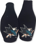 San Jose Sharks Pair of 16 oz Drink Bottle Coolers Insulators Neoprene Beer Soda