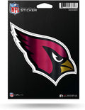 Arizona Cardinals 5 Inch Die Cut Flat Vinyl Decal Sticker Chrome Metallic Shimmer Design Adhesive Backing
