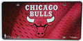 Chicago Bulls Metal Auto Tag License Plate, Logo Design, 6x12 Inch