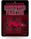 Arkansas Razorbacks Metal Parking Sign