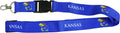 University of Kansas Jayhawks Lanyard Keychain Double Sided Breakaway Safety Design Adult 18 Inch