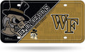 Wake Forest University Demon Deacons Metal Auto Tag License Plate, Split Design, 6x12 Inch