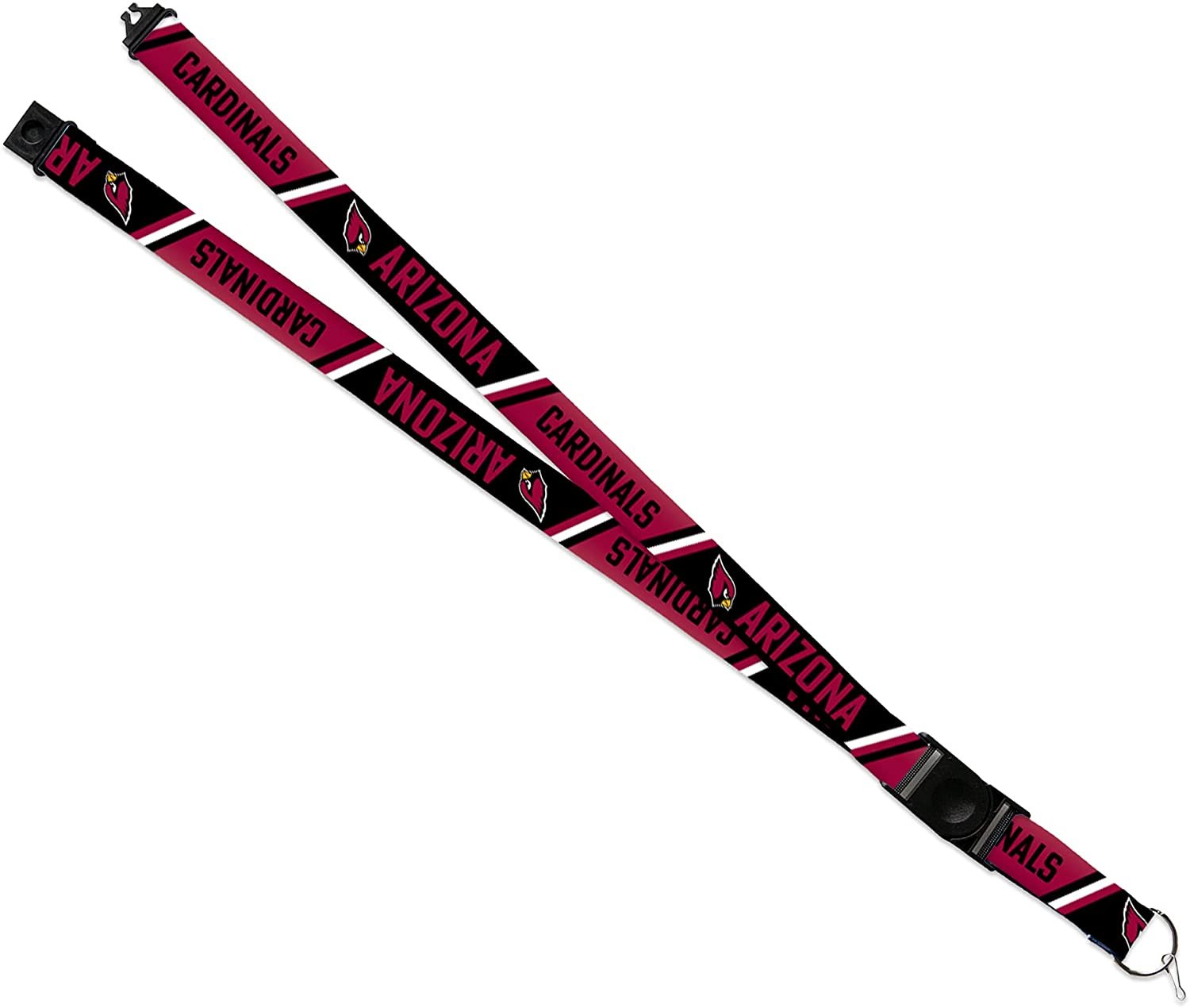 Arizona Cardinals Lanyard Keychain Double Sided Breakaway Safety Design Adult 18 Inch