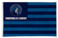 Minnesota Timberwolves Premium 3x5 Feet Flag Banner, Country Design, Metal Grommets, Outdoor Use, Single Sided