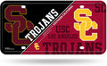 University of Southern California USC Trojans Metal Auto Tag License Plate, Split Design, 6x12 Inch