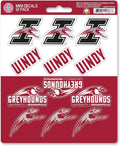 University of Indianapolis Greyhounds 12-Piece Mini Decal Sticker Set, 5x6 Inch Sheet, Gift for football fans for any hard surfaces around home, automotive, personal items