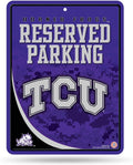 Texas Christian University Horned Frogs TCU Metal Parking Novelty Wall Sign 8.5 x 11 Inch