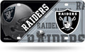 Las Vegas Raiders Metal Auto Tag License Plate, Split Design, 6x12 Inch