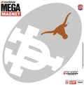 Texas Longhorns University of 12 Inch Magnet Mega Logo Design Oval