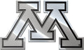 University of Minnesota Golden Gophers Premium Solid Metal Raised Auto Emblem, Shape Cut, Adhesive Backing