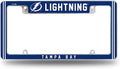 Tampa Bay Lightning Metal License Plate Frame Chrome Tag Cover Alternate Design 6x12 Inch