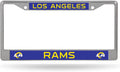 Los Angeles Rams Premium Metal License Plate Frame Chrome Tag Cover, 12x6 Inch