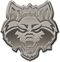 Arkansas State University Red Wolves Solid Metal Auto Emblem Antique Nickel for Car/Truck/SUV