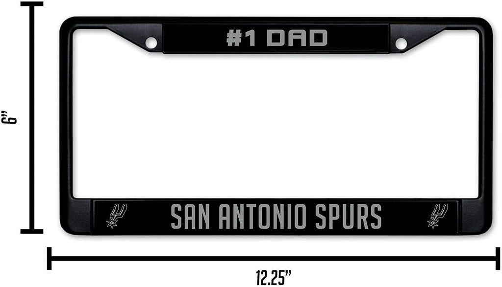 Miami Heat Black Metal License Plate Frame Chrome Tag Cover 6x12 Inch