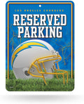 Rico Industries NFL Los Angeles Chargers 8.5-Inch by 11-Inch Metal Parking Sign Décor
