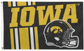 University of Iowa Hawkeyes Flag Banner 3x5 Feet Metal Grommets Helmet Design