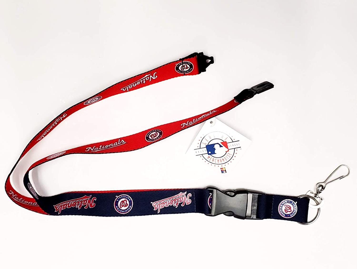 Washington Nationals Lanyard Keychain Double Sided Breakaway Safety Design Adult 18 Inch
