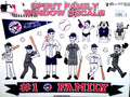 Rico Industries, Inc. Blue Jays Family Spirit Decal Sheet Glass Stickers Auto Decals Baseball