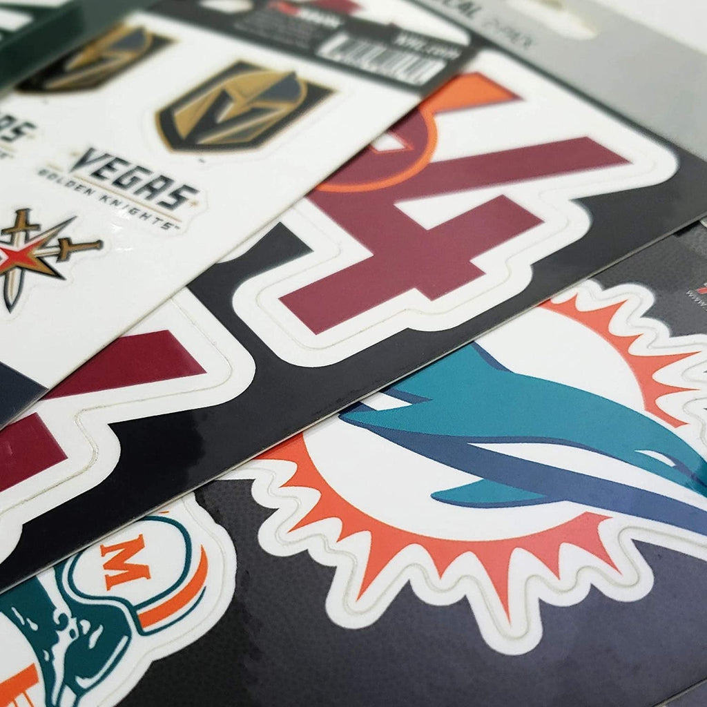 Vanderbilt University Commodores 6-Piece Decal Sticker Set, 5x6 Inch Sheet, Gift for football fans for any hard surfaces around home, automotive, personal items