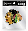 Chicago Blackhawks 4x4 Inch Die Cut Decal Sticker, Primary Logo, Clear Backing