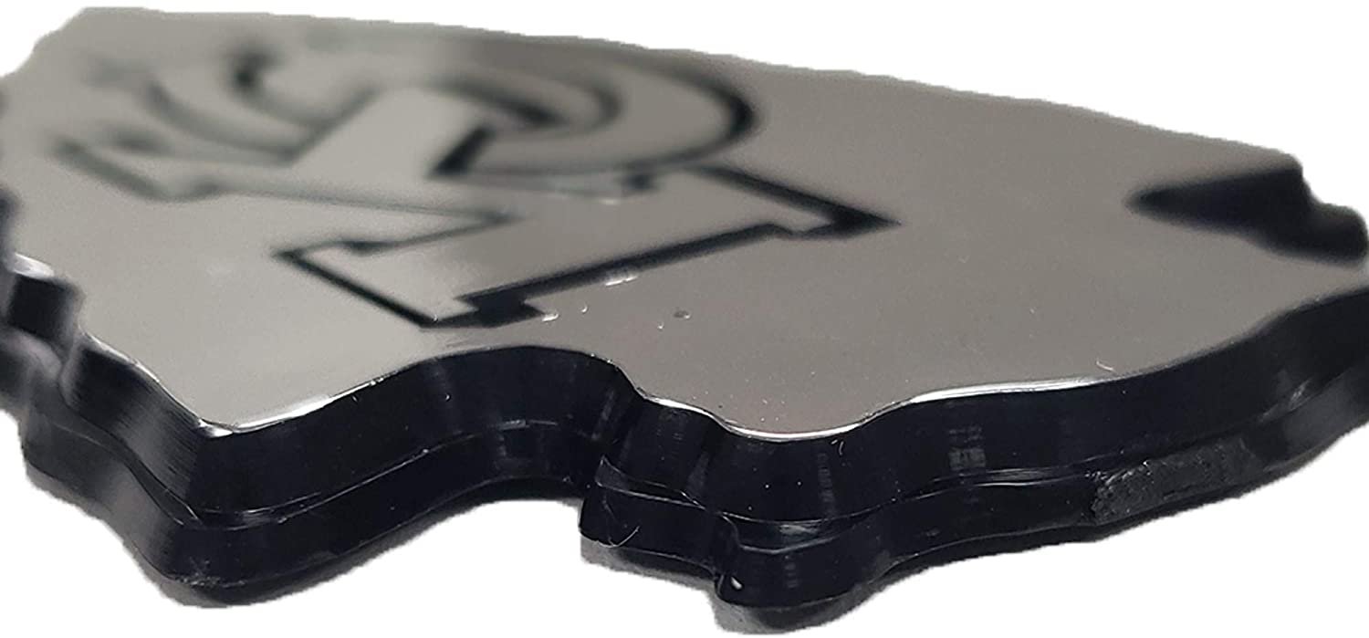 Chicago White Sox Solid Metal Auto Emblem, Raised Chrome, 3.5 Inch, Adhesive Backing
