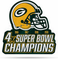 Rico Industries NFL Football Green Bay Packers Champ Shape Cut Pennant - Home and Living Room Décor - Soft Felt EZ to Hang