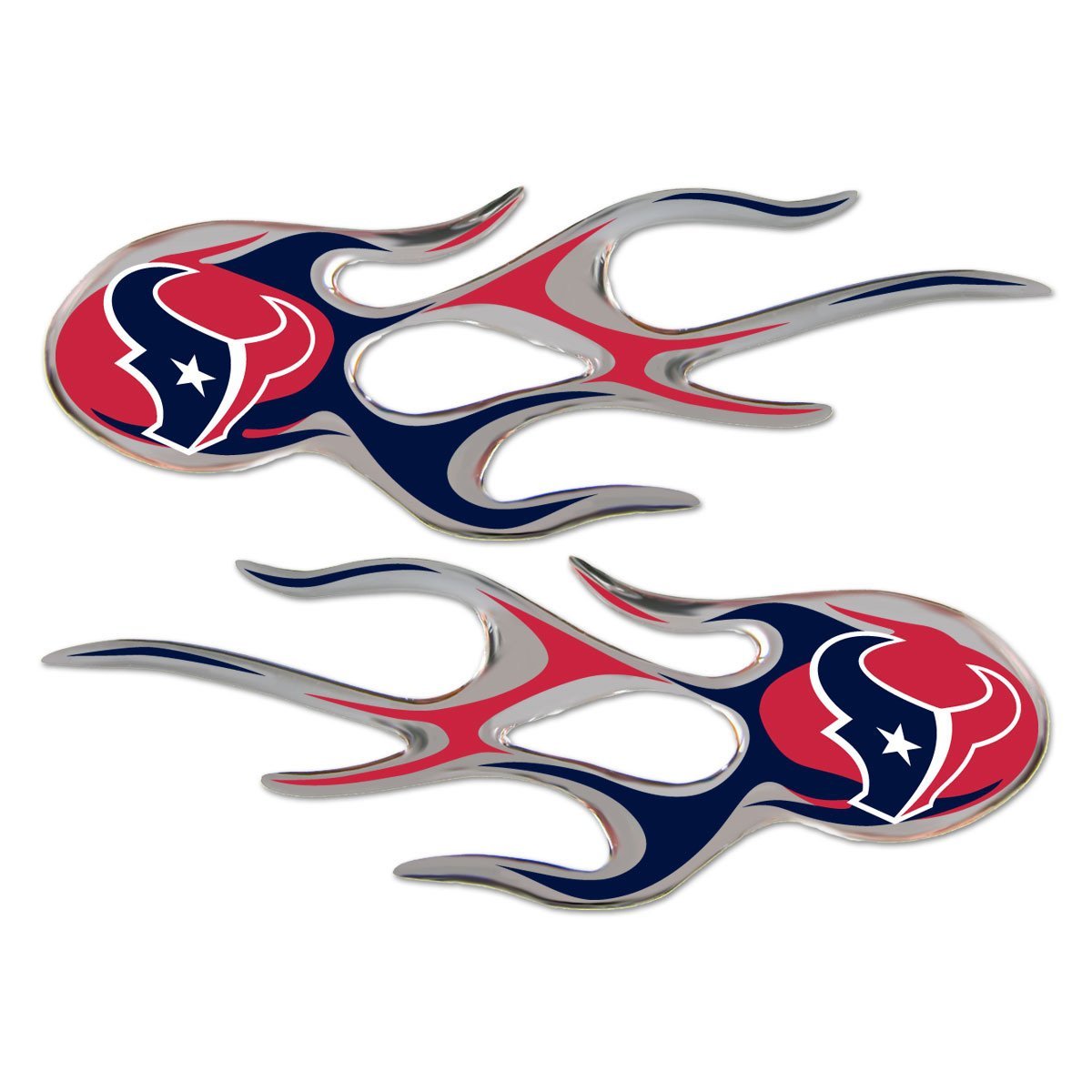 NFL Houston Texans Micro Flame Decal, 2-Pack