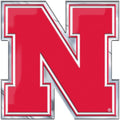 University of Nebraska Cornhuskers Auto Emblem, Aluminum Metal, Embossed Team Color, Raised Decal Sticker, Full Adhesive Backing