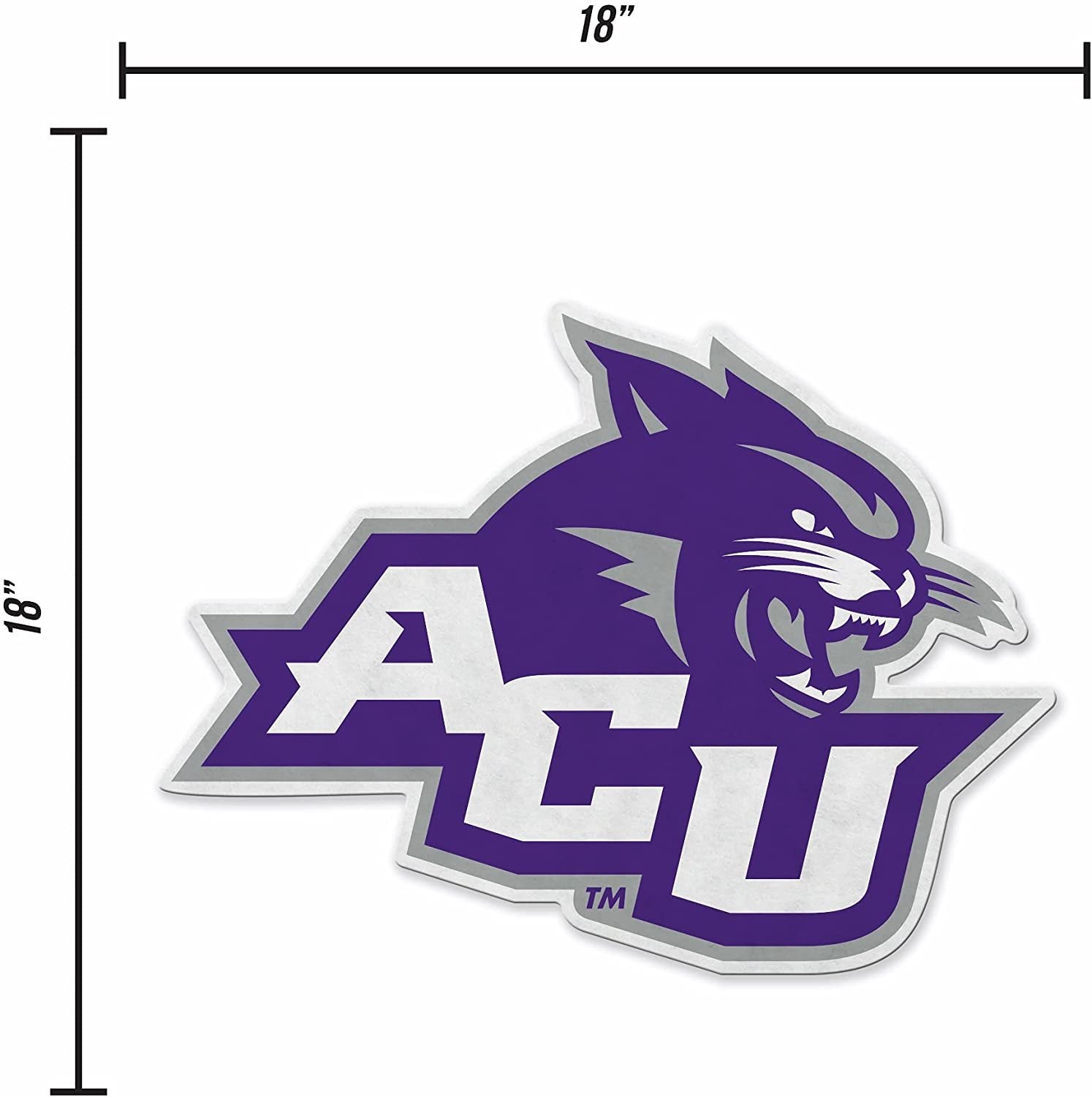 Rico Industries NCAA Abilene Christian Wildcats Primary Logo Shape Cut Pennant